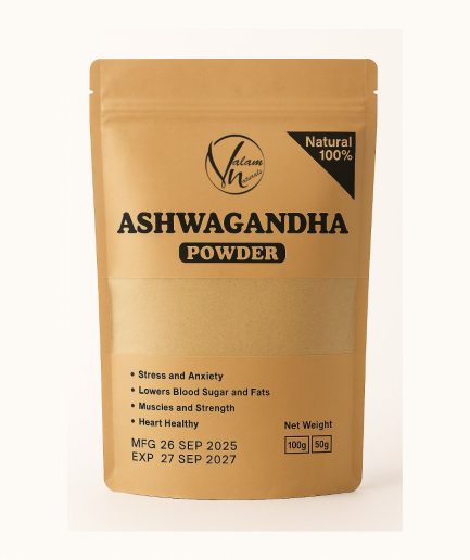 Ashwagandha Powder Pure And Natural | Herbal Supplement For Stress Relief, Energy, Immunity Boost, And Overall Wellness