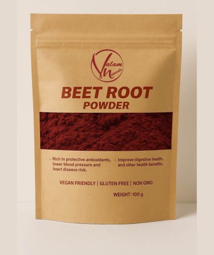 Natural Beetroot Powder 100g | For Glowing Skin, Pink Lips, Healthy Hair & Daily Nutrition | Pure And Organic Drink Mix Superfood